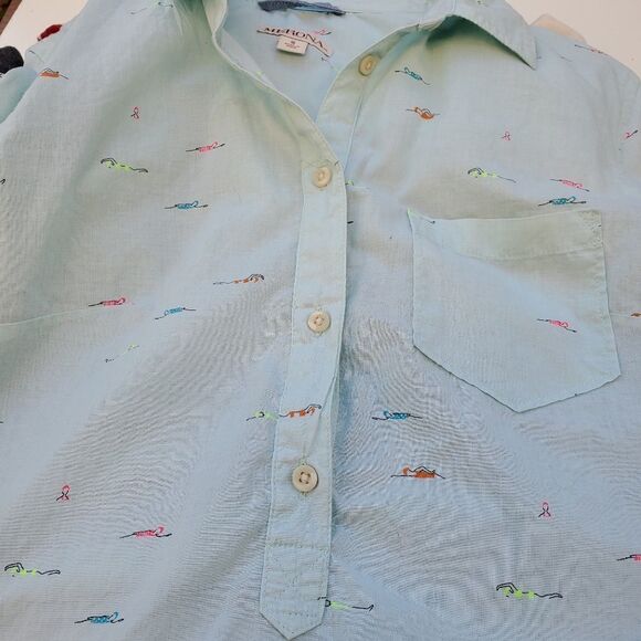 🏊‍♂️ SWIMMER TOP SWIM GRAPHIC MINT TUNIC small - Picture 9 of 9